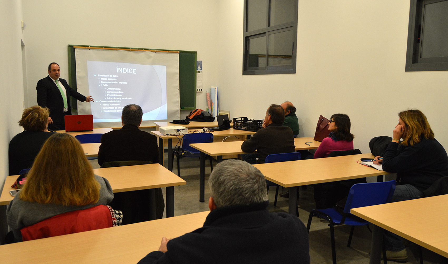 Charla con Empresarios de Alcalà y Alcossebre, sobre LOPD